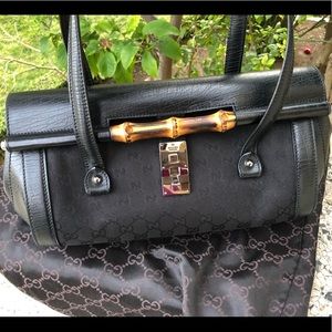 Vintage Gucci Tom Ford Era Bamboo Bullet Bag